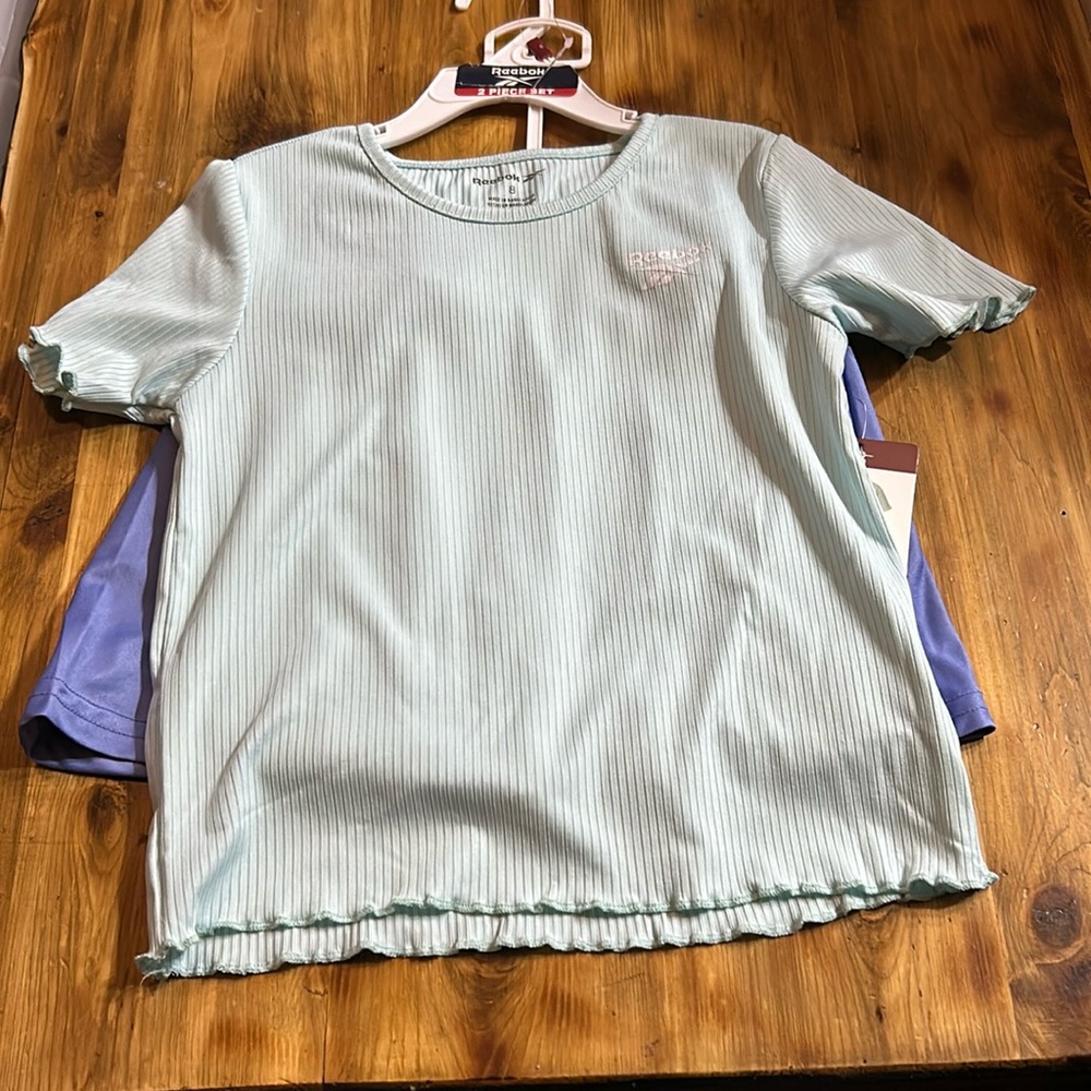Reebok score‎ and shirt set blue and pur